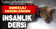 Denizlili iki hekim, sokakta bulunan hasta kediyi tedavi edip sahiplendi