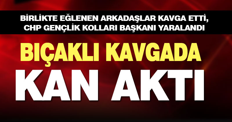 CHP Gençlik Kolları Başkanı bıçaklı kavgada yaralandı