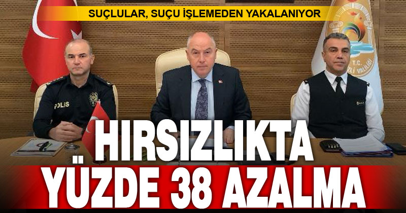 Denizli’de hırsızlık yüzde 38 azaldı