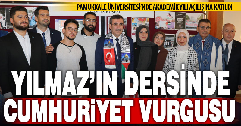 Cumhurbaşkanı Yardımcısı Yılmaz PAÜ’de ders verdi