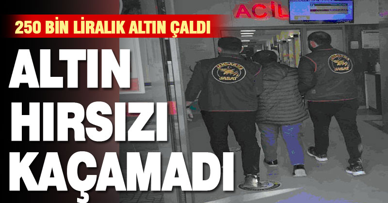 250 bin liralık takı çalan hırsız 55 kameranın izlenmesi sonucu yakalandı