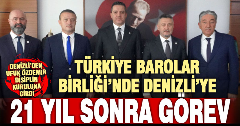 Denizlili avukat Özdemir’e TBB’de görev