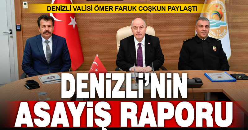 Denizli’nin asayiş raporu