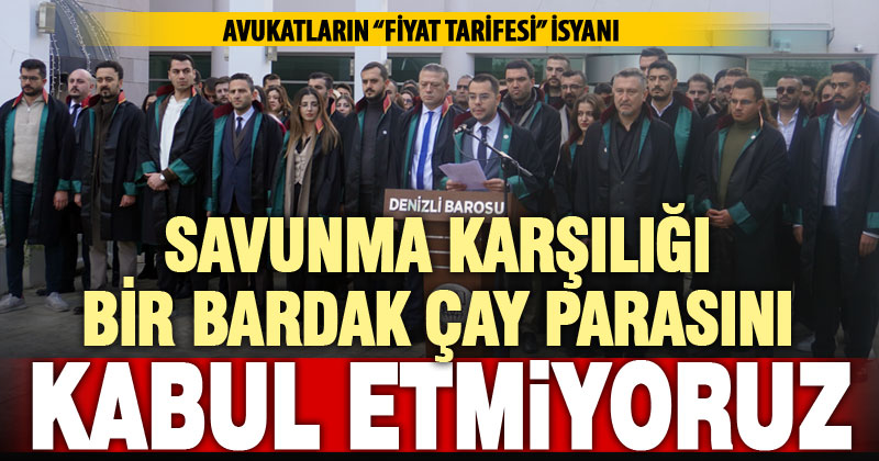 Denizli Barosu Gençlik Meclisi üyeleri CMK fiyat tarifesine isyan etti