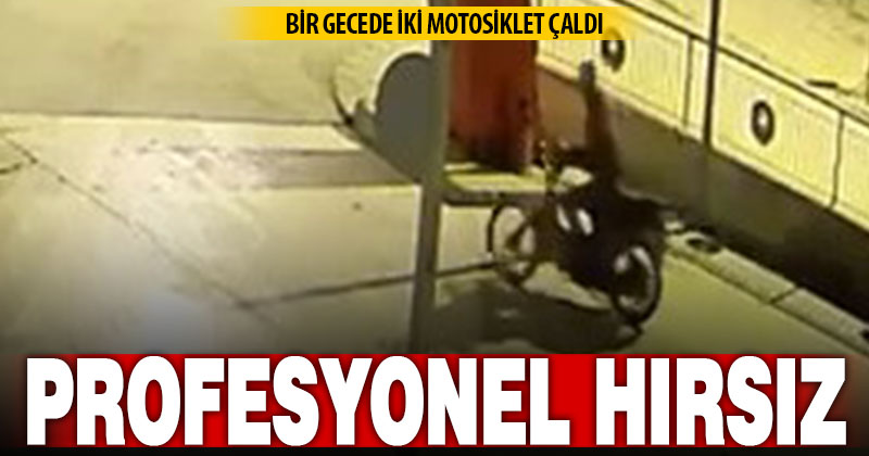 Bir gecede 2 motosiklet çalan şüpheli polisten kaçamadı
