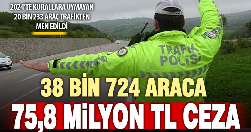 Denizli’de bir ayda 38 binden fazla sürücü 75 milyon TL’den fazla ceza ödedi
