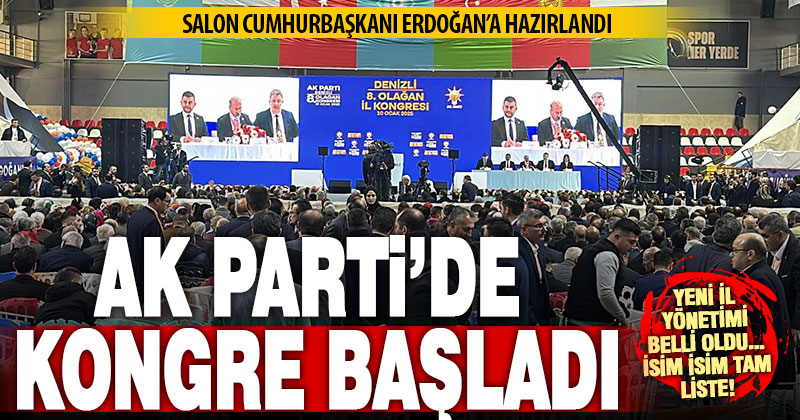 Ak Parti’de Cumhurbaşkanı Erdoğan’ın katılacağı kongreye kalımı yoğun: İl Yönetimi belli oldu