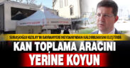 Subaşıoğlu, Kızılay aracının Bayramyeri Meydanından kaldırılmasına tepki gösterdi