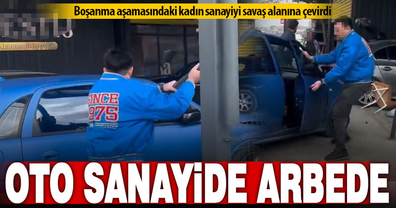 Kocasına öfkelenen kadın sanayideki araçların arasına daldı