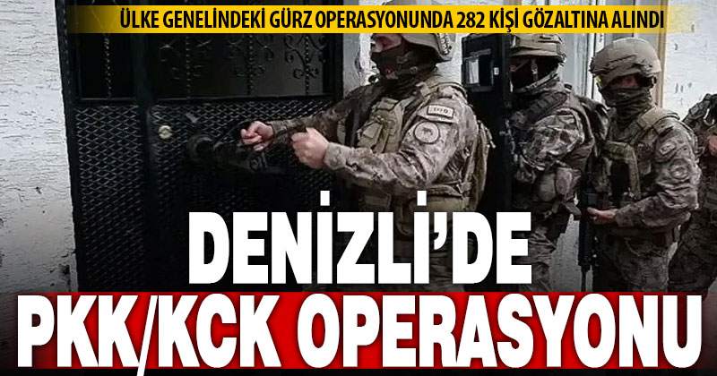 PKK/KCK’ya yönelik ‘GÜRZ-46’ operasyonunda 282 şüpheli yakalandı