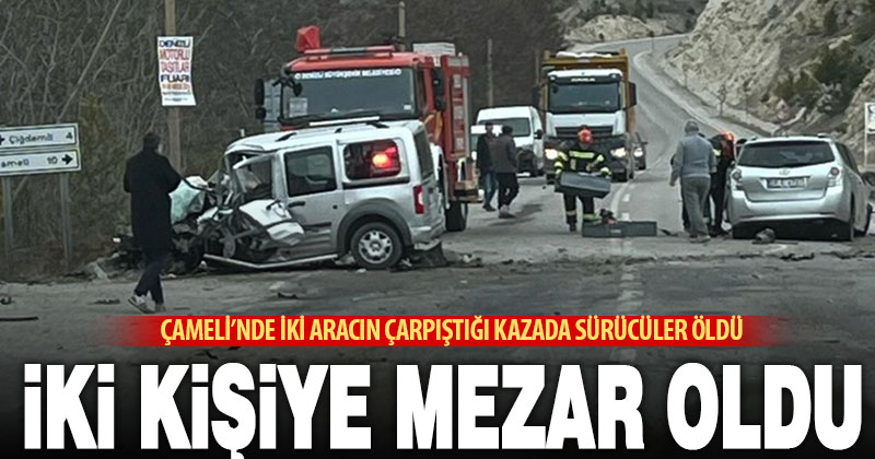 İki aracın çarpıştığı kazada 2 sürücü hayatını kaybetti