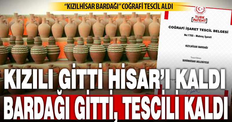 Kızılhisar Bardağı coğrafi tescil aldı: Yok olan mesleği canlandırabilir