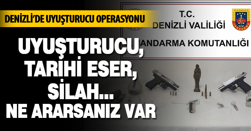 Denizli’de uyuşturucu operasyonu