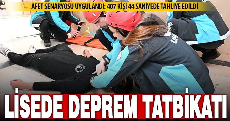 Deprem Haftasında lise öğrencilerine tatbikat