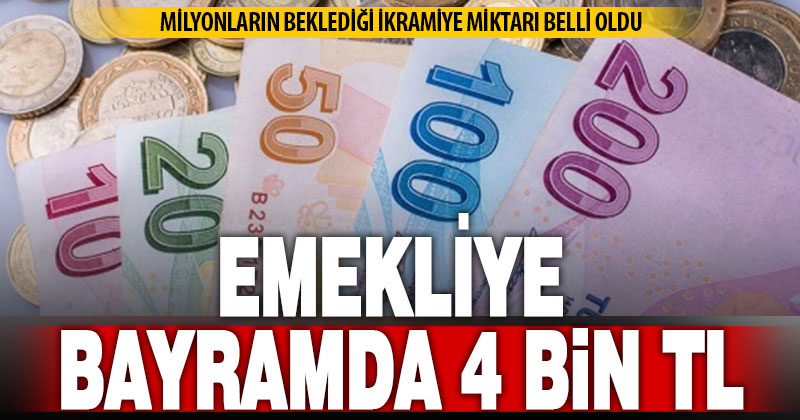 Emekli bayram ikramiyesi tutarı belli oldu