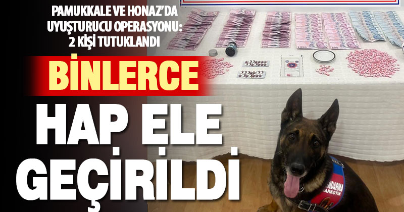 Binlerce hapla ele geçirilen iki şüpheli tutuklandı