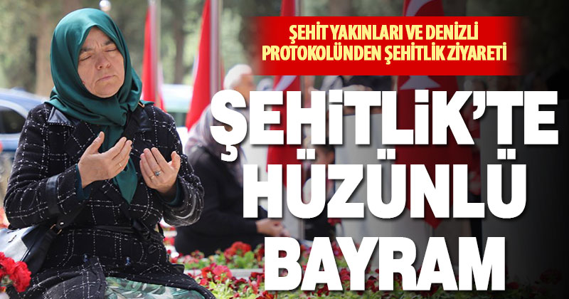 Denizli’de Ramazan Bayramı öncesi şehitlik ziyaret edildi