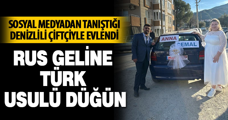 Rus geline Türk usulü düğün