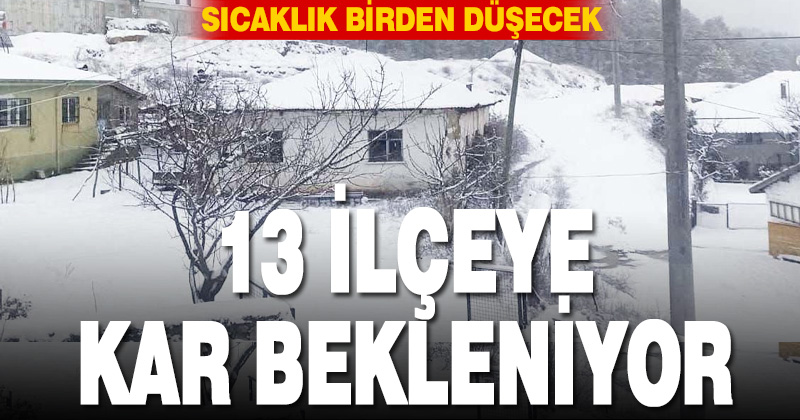 Denizli’de kar geri dönüyor