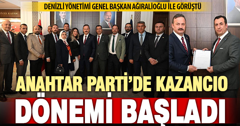 Anahtar Parti’de Kazancıo ve ekibi genel merkezde