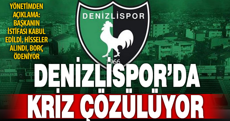 Denizlispor’da yönetim krizi çözülüyor, puan silmeye karşı harekete geçildi