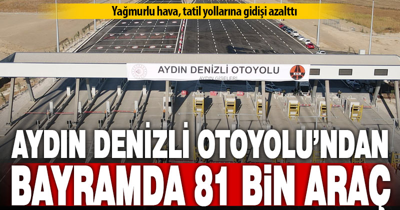 Ramazan Bayramında otoyoldan 81 bin araç geçti