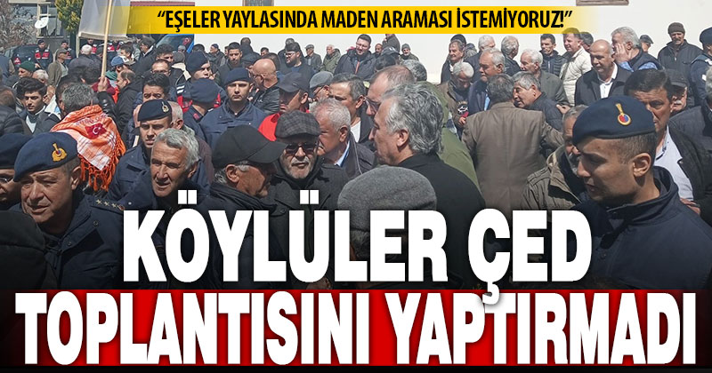 Köylüler Eşeler Yaylasındaki içme suyu kaynakları için eylem yaptı