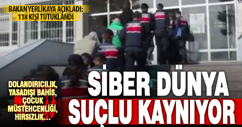 İnternet üzerinden suç işleyen 237 şüpheliye operasyon