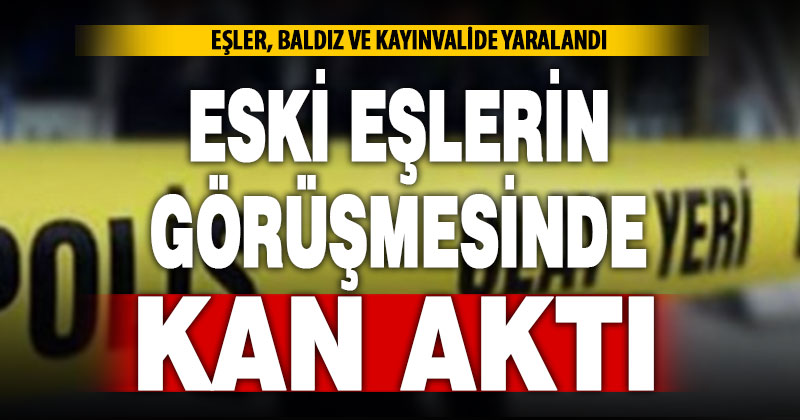 Eski eşlerin çocuk görüşünde kan aktı: Eşler, baldız ve kayınvalide yaralandı