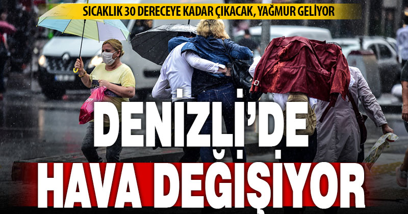 Denizli’de Hava Değişiyor: Çarşambadan İtibaren Yağmur Geliyor!
