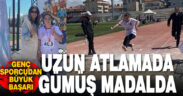 Uzun atlamada gümüş madalya Denizli’ye geldi
