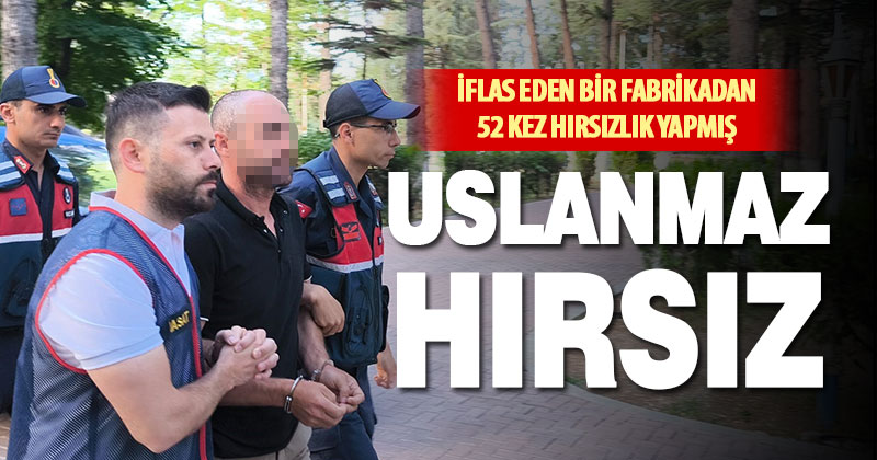Her gün işe gider gibi hırsızlık yapıp, 140 ayrı suçtan 20 milyonluk vurgun yaptı