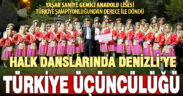 Denizli ekibi, halk oyunlarında Türkiye 3’ncüsü oldu