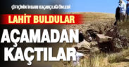 Kaçakçılar, buldukları lahdi açamadan kaçtılar
