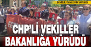 CHP’li vekiller, operasyonları protesto etmek için slogan atarak yürüdü