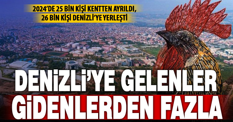 Denizli’de Göç Hareketliliği: Gidenler 25 bin, gelenler 26 bin