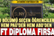 PAÜ’ye kayıt olan öğrenciye ABD’den çifte diploma fırsatı