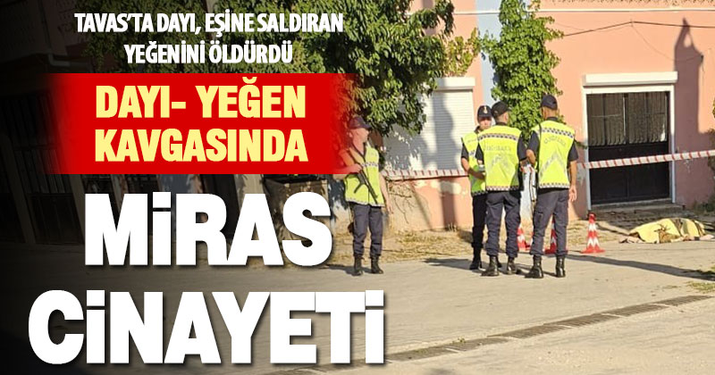 Dayı ve yeğeninin miras kavgasında kan aktı: 1 ölü, 1 ağır yaralı