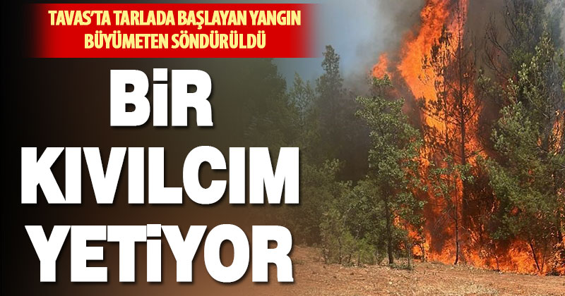 Kızılcabölük’te saman makinesinde başlayan yangın kısa sürede kontrol altına alındı