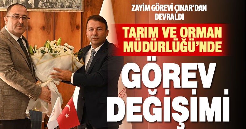 Denizli’nin yeni Tarım Orman Müdürü Zayim göreve başladı