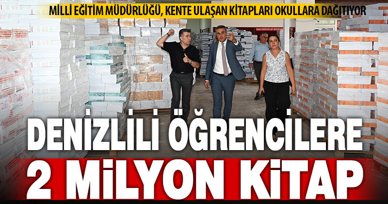 Bu eğitim yılında Denizlili öğrencilere 2 milyondan fazla kitap dağıtılacak