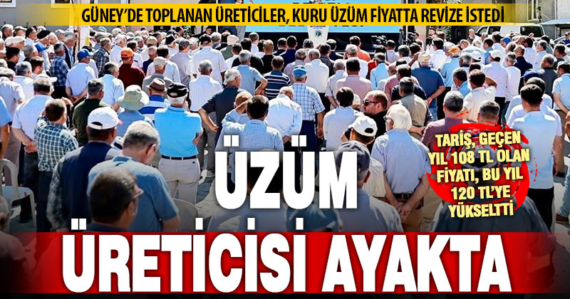 Denizli’de üzüm üreticileri ayakta: Fiyatlar yeniden belirlensin