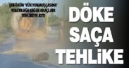 Saman yüklü kamyonun tehlikeli yolculuğu, diğer sürücüleri tehlikeye attı