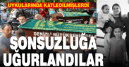Polis eşi tarafından uykuda öldürülen anne ve 2 çocuğu son yolculuğuna uğurlandı