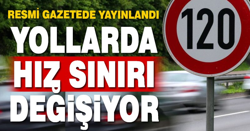 Hız sınırı levhaları sil baştan değişiyor