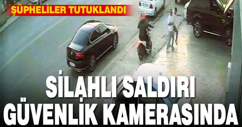 Motosikletle takip ettikleri şahsa kurşun yağdırdılar… Silahlı saldırı anı kamerada