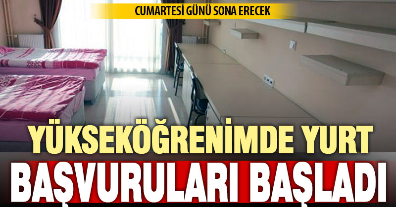 Yükseköğrenimde yurt başvuruları başladı