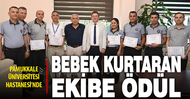 Bebeği kaçırılmaktan kurtaran ekibe ödül