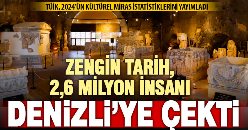 Denizli’nin 2024 turizm performansı: 2.6 milyon ziyaretçi tarihe yolculuk yaptı