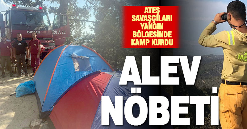 Buldan’da kontrol altına yangın bölgesinde ateş savaşçıları teyakkuzda